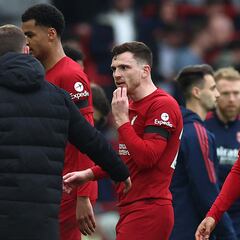 PGMOL release statement as linesman Constantine Hatzidakis accused of elbowing defender Andy Robertson in Liverpool 2-2 draw with Arsenal