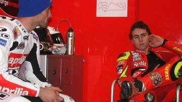 Alex Deb&oacute;n con Jorge Lorenzo