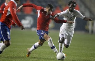 29 de febrero de 2012: Chile empata 1-1 con Ghana en un accidentado amistoso jugado en Estados Unidos.