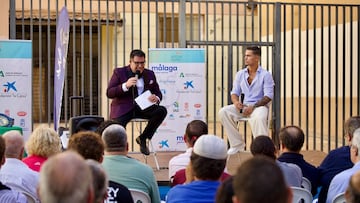 Samuel Molina a la derecha. A la izquierda el periodista Nacho Gutiérrez.