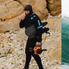 Piden ayuda para un fotógrafo español de olas gigantes