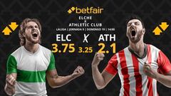 Elche CF vs. Athletic Club: horario, dónde ver, pronósticos y clasificación