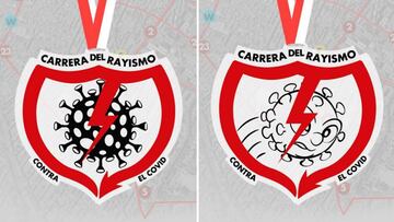 Logotipos de la &#039;Carrera contra el Rayismo&#039; contra la COVID-19.