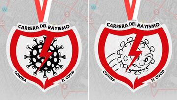 Logotipos de la 'Carrera contra el Rayismo' contra la COVID-19.