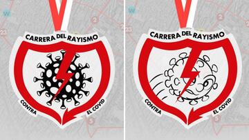 Logotipos de la &#039;Carrera contra el Rayismo&#039; contra la COVID-19.