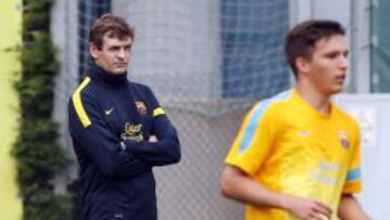 Tito no quiso perderse el entrenamiento de ayer.