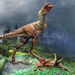 Hallan intacta la última comida de un Tiranosaurio