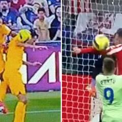 El Atlético, desorientado con el no penalti de Busquets que sí se pitó a Saúl