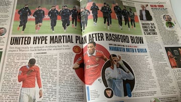 La Prensa inglesa pone el foco en Martial