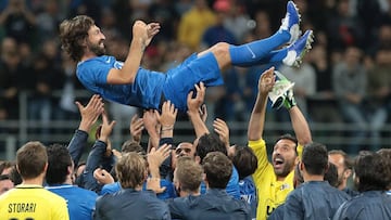 Vidal participa en la despedida de Pirlo con múltiples estrellas