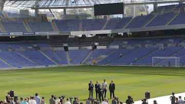Anoeta durante una visita oficial.