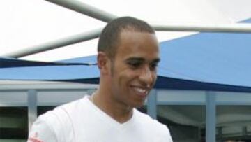 <b>FELIZ.</b> El piloto inglés se mostró muy contento de volver a la competición en Australia.