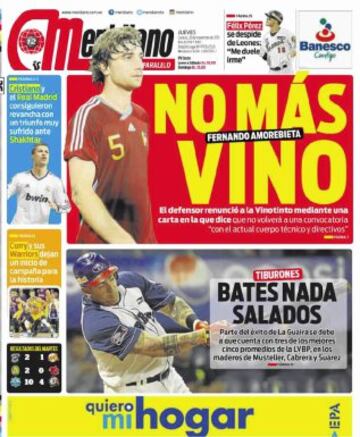 Portadas de la prensa mundial