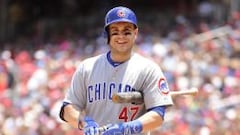 El catcher de Chicago Cubs, Miguel Montero.