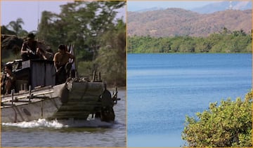 ¿Un río de Vietnam? No, la Laguna de Coyuca, en el estado de Guerrero.