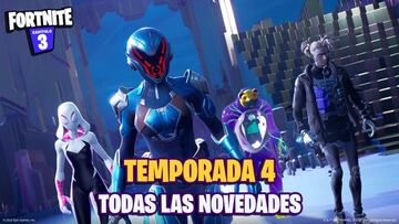 Todas las novedades de Fortnite Temporada 4: nuevas armas, nuevo mapa, nuevas skins y m&aacute;s