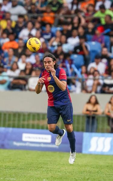 Sorín durante el Clásico de Leyendas en Puerto Rico entre Real Madrid y Barcelona en el Estadio Juan Ramón Loubriel​ en Bayamón.