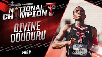 Divine Oduduru, velocista nigeriano campeón en NCAA.