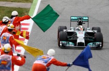 Lewis Hamilton, vencedor del GP de España.