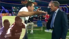 Show total: Roncero y Soria imitan el codazo de Paulinho en el gol de la victoria