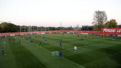 Atlético de Madrid - Barcelona: Entrenamientos previos