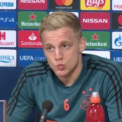 Van de Beek y su contundente respuesta a los rumores que le sitúan en el Real Madrid