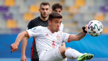 Fran Beltr&aacute;n durante el partido contra Croacia.