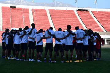 La Selección Colombia entrenó en el Estadio Nacional de Chile antes de enfrentar a la Roja de Reinaldo Rueda por la fecha 2 de Eliminatorias.