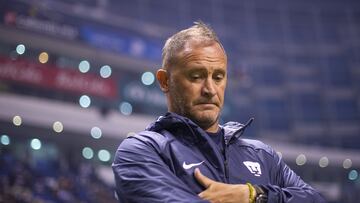 <br><br>

Andres Lillini Director Tecnico de Pumas durante el partido Puebla vs Pumas UNAM, correspondiente a la Jornada 07 del Torneo Apertura 2022 de la Liga BBVA MX en el Estadio Cuauhtemoc, el 23 de Septiembre de 2022.