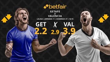 Getafe CF v. Valencia CF: horario, TV, pronósticos, estadísticas y clasificación