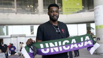 Michael Eric nada más llegar a Málaga.