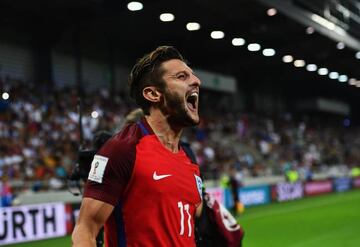 Adam Lallana of England as he scores their first goal during the 2018 FIFA World Cup Group F qualifying match between Slovakia and England