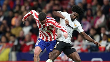 De Paul, en una jugada ante el Valencia.