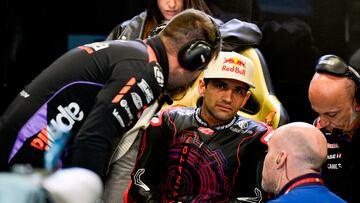 Jorge Martín durante su estreno con Aprilia en la pretemporada de MotoGP.