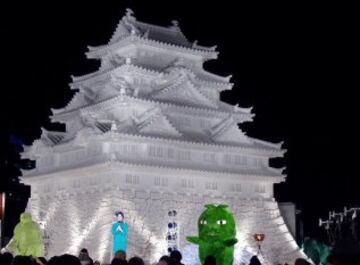 Esculturas en el Festival de la Nieve de Sapporo