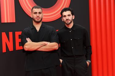 Alleh Mezher y Yorghaki durante la fiesta que organiza Netflix para celebrar el 10º aniversario de su llegada a España.