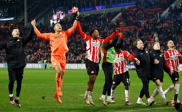 El PSV celebra el triunfo.