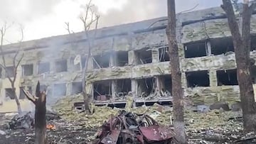 Rusia bombardea un hospital materno infantil en Mariúpol