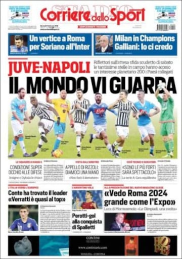 Portadas de la prensa mundial