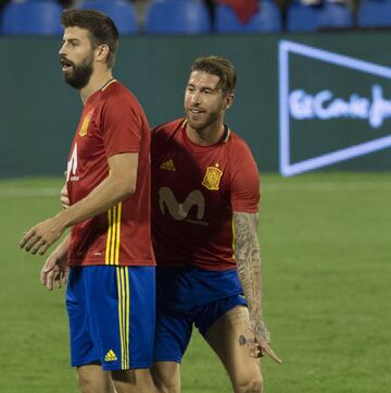 Clima de euforia en el entrenamiento de la Selección