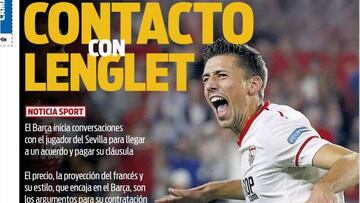 El Barça ya ha contactado con Lenglet, según Sport
