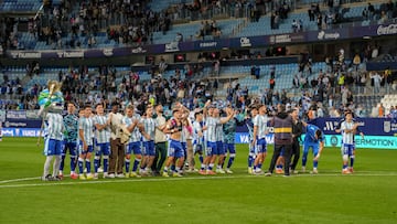 Málaga CF - S.D. Huesca. Victoria del Málaga.