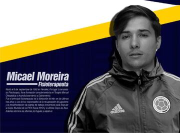 Micael Moreira, fisioterapeuta de la Selección Colombia