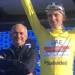 Pogacar da un recital ante Valverde en la subida a Cullera