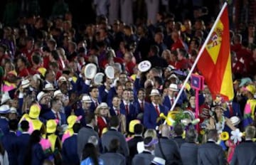 La delegación española en la inauguración de Río 2016