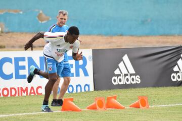 Entrenamiento de algunos jugadores convocados a la Selección Colombia para los partidos ante Venezuela en San Cristóbal y Brasil en Barranquilla por las fechas 15 y 16 de las Eliminatorias rumbo al Mundial de Rusia 2018. En los próximos días estarán llegando los demás futbolistas para integrarse a los trabajos.