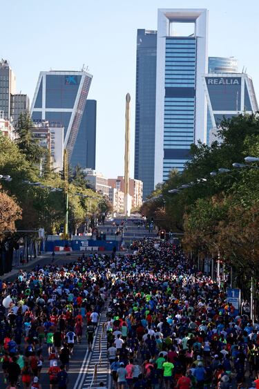 Vista de la salida del Rock'n'roll Running Series de Madrid.