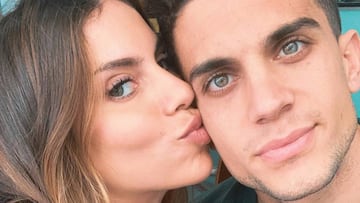 Marc Bartra y Melissa Jiménez ya son padres de su tercer hijo