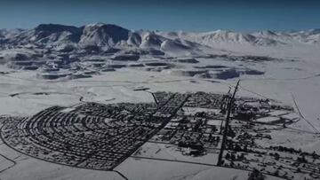 Cae una rara nevada en el lugar "m¨¢s seco de la Tierra"