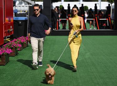 Kika Cerqueira en el Paddock del Gran Premio de Barcelona que se disputa en el circuito de Barcelona-Cataluña.